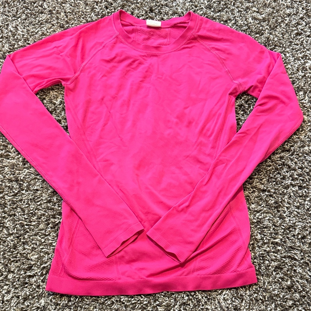 Athleta Fuchsia Long Sleeve Top